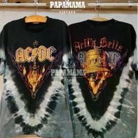 ราคา 【SALE】[ ACDC ] HELL'S BELLS TIE DYE มัดย้อมพิเศษ เสื้อวงวินเทจ papamama vintage (1731587726312572860)