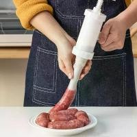 ราคา เครื่องทำไส้กรอก, เครื่องอัดไส้กรอก, ปืน Jerky, หมูยอ, ทำที่บ้าน, เครื่องมือทำไส้กรอกโฮมเมด, เครื่องมือไส้กรอกขนาดเล็ก, ฟิลเลอร์ไส้กรอก (1731888526926841123)