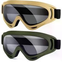 ราคา แว่นตายุทธวิธี, สำหรับ Airsoft, 2 แพ็ค, กีฬากลางแจ้ง, แว่นตายุทธวิธีทหาร, ป้องกันหมอก (1730939801817680649)