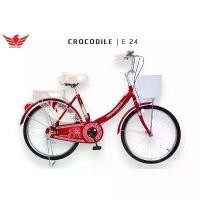 ราคา Crocodile จักรยาน จระเข้ 24 นิ้ว รุ่น E เบาะใหญ่นั่งสบาย 2025 (1731968713348253447)