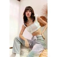 ราคา 【SALE】Vanilla sky : Victoria set เซทเสื้อครอปแขนตุ๊กตา+กางเกง (1731999739567768760)