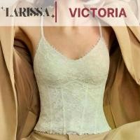 ราคา Larissa VICTORIA TOP BRA สายเดี่ยวลูกไม้ ผ้านุ่ม ปรับสายได้ ฟองน้ำล็อกเต้า (1731983465119253736)