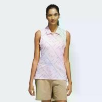 ราคา adidas กอล์ฟ เสื้อโปโลแขนกุดพิมพ์ลาย Ultimate365 ผู้หญิง สีชมพู JM1979 (1731756421849646867)