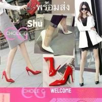 ราคา Chole G:Shu Spike Heel Shoes รองเท้าส้นสูงหัวแหลม(shu)ส้นเข็ม เรียบหรู ส้นสูง 10cm สปอตสินค้า (1732029728109922209)