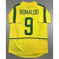 ราคา เสื้อบอล ย้อนยุค ทีมชาติ บราซิล 2002 เหย้า Retro Brazil Home พร้อมเบอร์ชื่อ 9 RONALDO หรือเบอร์ชื่ออื่นๆ แชมป์บอลโลก (1731534984033633884)
