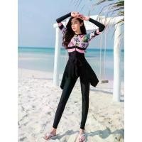 ราคา ชุดว่ายน้ำแขนยาว ชุดดำน้ำ สีชมพู (1729700283726662069)