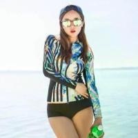 ราคา 【COD】ชุดว่ายน้ำแขนยาว ชุดว่ายน้ำกางเกงขาสั้น set 3 ชิ้น ชุดว่ายน้ำสีฟ้า ชุดดำน้ำ ชุดว่ายน้ำสีดำ กัน uv (1731846592883164743)