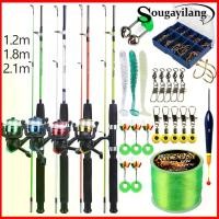 ราคา [COD] sougayilang เบ็ดตกปลาครบชุด 1.2m-2.1m เบ็ดตกปลา และ เบ็ดฝรั่งตกปลา เบ็ดครบชุดถูกๆ และ รอกตกปลา และ สาย อุปกรณ์ตกปลาครบชุด รอกพร้อมคัน (1731539839705515697)