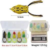 ราคา 【คุณภาพ】 【ชุด 5 ชิ้นพร้อมกล่องตกปลา】เหยื่อพลาสติกอ่อน เหยื่อตกปลา เหยื่อหนอน เหยื่อกบอ่อน เหยื่อกบกระโดด เหยื่อข้อเหวี่ยง เหยื่อจม เหยื่อปลาซิว เบ็ดตกปลา ออกกำลังกาย Sports (1729909329969121709)
