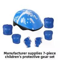 ราคา ชุดหมวกกันน็อคสเก็ตบอร์ด 7 ชิ้น สำหรับเด็ก ประกอบด้วย หมวกกันน็อค สนับเข่า และสนับศอก เหมาะสำหรับการปั่นจักรยาน สเก็ต สกี และจักรยาน เครื่องมืออเนกประสงค์ (1731661832043726819)