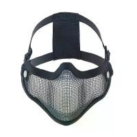 ราคา แว่นตาใบหน้าครึ่งแฟชั่นปืนอัดลม โล่ใบหน้าตาข่ายครึ่งหน้าล่าง ฝาครอบป้องกันตาข่ายเหล็กแบบพับได้สำหรับการยิง เพนท์บอล (1730068061733816875)