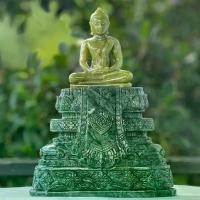 ราคา พระบูชา พระพุทธรูป พระแกะสลัก รูปทรง พระแก้วมรกต หินเขียวอ่อน อมเหลือง หน้าตัก 3 นิ้ว พร้อมฐานพระแก้ว (1730792420034054717)