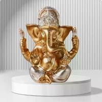 ราคา เครื่องประดับงานฝีมือเรซิ่น, การออกแบบดอกบัวสีทอง, เหมาะสำหรับบ้านและที่ทำงาน, ตกแต่งที่ดึงดูดความมั่งคั่ง, รูปปั้นพระเจ้าพระช้าง พระพิฆเนศ มินิมอล พระบูชา พระพิฆเนศ ปาง พระ (1731924525735707958)
