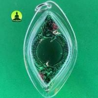 ราคา บ่วงบาศพญานาค 2เศียร สีเขียว เลี่ยมกรอบ จี้พญานาคแท้ จี้พญานาคราช จี้พญานาคห้อยคอ จี้ เครื่องรางเสริมดวง เครื่องราง ขายร้อน (1731923235970581974)