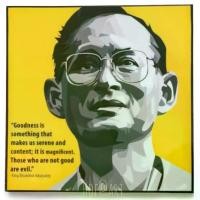 ราคา รูปภาพ King ในหลวง ร.9 รัชกาลที่ 9 รูปภาพติดผนัง pop art กรอบรูปพร้อมแขวน แต่งบ้าน ของขวัญ ของสะสม (1729665123663513865)