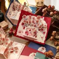 ราคา ซองจดหมาย Popcard กุหลาบ 3 มิติ พร้อมสติ๊กเกอร์การ์ดอวยพร กระดาษเขียนจดหมายรัก DIY เหมาะสำหรับวันแม่ งานแต่งงาน งานเลี้ยงวันเกิด การ์ดเชิญ โปสการ์ด เหมาะสำหรับของขวัญวันเกิดและวันหยุด (173122036598882