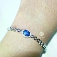 ราคา Rosen'marry/ สร้อยข้อมือพลอยแท้ไพลินสตาร์ เรือนเงินแท้ 925 จัดส่งพร้อมกล่อง RB059 พลอยแท้เสริมดวง ของขวัญ (1731864469008517058)