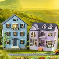 ราคา บ้านตุ๊กตาห้องไม้ขนาดเล็ก, DIY, พร้อมเฟอร์นิเจอร์, ชุดสถาปัตยกรรมวิลล่าโมเดลประกอบแสง, ปริศนา 3 มิติทำมือ, ของเล่นบ้านตุ๊กตา DIY, ของขวัญ (1732038561295140342)