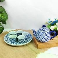 ราคา กาน้ำชาจีนโบราณ เซรามิค ครบเซ็ท 7 ชิ้น ( กาชงชาเซรามิค + จอกชา 5 ใบ + ถาดเซรามิค ) ของขวัญ (1729950790224742949)