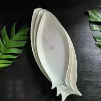 ราคา จานปลา เซรามิคสีขาว ขนาด 13x6,14x6,16x6.5,18x7.5 นิ้ว เนื้อหนา ราคาขึ้นห้างจาน ชาม เมลามีน เซรามิค plate จานใส่อาหาร (1731664621349931341)
