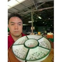 ราคา ถาดออเดิฟ เซรามิค ชุดXL แยกชิ้น(กรอบข้าง5+ตรงกลาง1+ถาดไม้1(ถาดไม้กว้าง17นิ้ว)) ลายผักชี รวมกันแล้วขนาด 14 นิ้ว ออกใบกำกับภาษีได้ รหัส191167 (1731380783457012577)