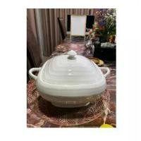 ราคา Rice Bowl Made of Ceramic โถข้าว โถใส่แกง พร้อมฝาปิด กระเบื้อง เซรามิค (1730365120936446433)