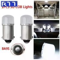 ราคา ไฟ LED รถยนต์ ซุปเปอร์ไบรท์ 12V หลอดไฟ LED เซรามิค COB, BA9S T4W, ไฟป้ายทะเบียนรถ, ชุด 2 ชิ้น (1730405622195653324)