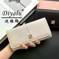 ราคา กระเป๋าสตางค์ใบยาวสำหรับผู้หญิง Diya Road แฟชั่นผู้หญิงเกาหลี สไตล์เรียบง่าย ดีไซน์สี่กริด กระเป๋า เก็บ ธนบัตร ของ ขลัง มี ระดับ เครื่องประดับ มีมนตร์ กระเป๋า แฮนด์เมด กระเป๋า สตางค์ ซิปรอบ (173170625