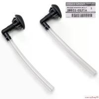 ราคา countryShop79 แบบพกพา หัวฉีด ปุ่มฉีดน้ำฝน+ท่อยาง ซ้าย+ขวา 2 ชิ้น ของแท้ นิสสัน นาวาร่า ฟรอนเทียร์ สีดำ สำหรับ Nissan Frontier Navara D40 4x2 4x4 ปี 2006-2014 Car รถยนต์ (1731616929437419697)