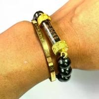 ราคา กำไลเหล็กไหลรุ่น 1 ตะกรุด รวย รวย ล้าน ล้าน (ตะกรุดสีทอง) หลวงปู่มหาศิลา สิริจันโท มี 2 ขนาด รับตรงธรรมอุทยานหลวงปู่ศิลา จ.กาฬสินธุ์ (มีบริการเก็บเงินปลายทาง) (1730565281579501735)