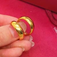 ราคา แหวนทองคำสีเหลือง สำหรับผู้ชายและผู้หญิง ดีไซน์มันวาว พิมพ์ลายด้านใน ชุบทองทรายขัดเงา แหวนเปิด ไม่ซีดจาง สไตล์เดียวกัน กรอบ ตะกรุด（TB491） (1731430752085903162)