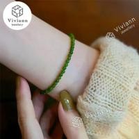 ราคา สร้อยข้อมือคริสตัล, Viviann, เดิม, ลูกปัด Chrysoprase ขนาดเล็ก, ส่วนทองคำ 14K, หรูหราราคาไม่แพง, สร้อยข้อมืออาวุโส, สำหรับผู้หญิงและเด็กผู้หญิง, สร้อยข้อมือลูกปัดคริสตัล, กำไลข้อมือเครื่องประดับ (1732