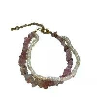 ราคา สร้อยคอสองชั้น, ระดับไฮเอนด์, ไข่มุกน้ำจืดธรรมชาติ, รูปทรงผิดปกติ, หินแตก, ลูกปัด, สร้อยข้อมือฤดูร้อน (1731699601105913801)