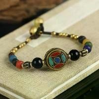 ราคา สร้อยข้อมือสไตล์แห่งชาติ ขายดีที่สุด สร้อยข้อมือทอมือ สไตล์ทิเบต วินเทจ และเนปาล ลูกปัด ดีไซน์เฉพาะ (1731112378033277473)