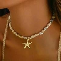 ราคา สร้อยคอเปลือกหอย สไตล์ชายหาด สร้อยคอโชคเกอร์ ลูกปัด สำหรับผู้หญิง จี้ปลาดาว แฮนด์เมด เครื่องประดับมหาสมุทร แฟชั่น เค้นคอ มาใหม่ (1731693712366208547)
