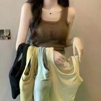 ราคา เสื้อสายเดี่ยว เสื้อครอปคอยู เสื้อแขนกุด การถัก สายเดี่ยวสีพื้น ทรงเข้ารูป ใส่ได้กับทุกชุด#X5615 (1729770096539306451)