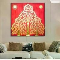 ราคา ภาพวาด ภาพติดผนังตกแต่งบ้าน รูปภาพหัวเตียงติดผนัง ภาพแยก กรอบลอย รูปภาพมงคล ภาพแต่งบ้าน กรอบรูปติดผนัง รูปภาพใบโพธิ์ LuckyThailand (1729688987541998191)