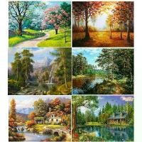 ราคา ภาพวาด DIY โดยตัวเลข, ภูเขาภูเขาทิวทัศน์, ภาพวาดสีน้ำมัน, ของตกแต่งบ้าน, ภาพวาดบนผืนผ้าใบทาสีมือ, ของขวัญ, GATYZTORY (1732234983095175530)