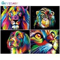 ราคา ภาพวาด DIY โดยตัวเลข, กรอบ GATYZTORY, การวาดภาพและระบายสีสิงโตสัตว์, ภาพวาดผนังที่ทันสมัย, อุปกรณ์ศิลปะหัตถกรรม (1731009518961265206)