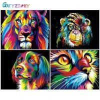 ราคา ภาพวาด DIY โดยตัวเลข, กรอบ GATYZTORY, การวาดภาพและระบายสีสิงโตสัตว์, ภาพวาดผนังที่ทันสมัย, อุปกรณ์ศิลปะหัตถกรรม (1731009503426284086)