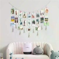 ราคา กรอบรูป, กรอบกระดาษพร้อมคลิปหนีบ, กรอบเชือก, ภาพถ่าย DIY, อัลบั้มรูปแขวน, กรอบรูปติดผนัง (1730168667697810304)