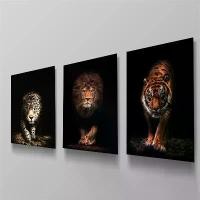 ราคา ภาพวาดบนผืนผ้าใบ, สัตว์ป่า, สิงโต, เสือ, เสือดาว, ภาพพิมพ์ HD, โปสเตอร์, ศิลปะบนผนัง, สำหรับตกแต่งบ้านห้องนั่งเล่น, ภาพ (1731442877045573538)
