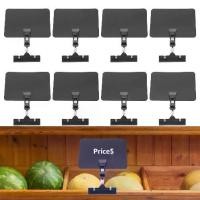 ราคา ป้ายแบบหนีบกระดานดำ 8 แพ็ค ป้าย PVC/ABS น้ำหนักเบา ทำความสะอาดง่าย กันน้ำ เหมาะสำหรับร้านค้าปลีก งานแต่งงาน และกิจกรรม ป้ายแสดงอาหาร ขนม และออแกไนเซอร์ (1731786429143352393)