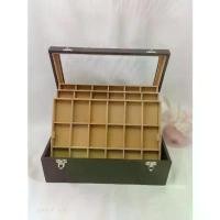 ราคา กล่องใส่พระ 3 ชั้น 54 ช่องหนัง pvc น้ำตาล/ครีมฝาบนใสพร้อมแถมกล้องส่องพระ จัดส่งฟรี กทม ตู้ ลิ้นชัก ลัง เบเกอรี่ ขนาด ใหญ่ ใส่ ครีม ทอง กระเป๋า เก็บ เครื่องประดับ (1731834359944611604)