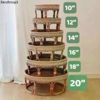 ราคา ขันโตกหวายแท้ ขันโตกวางอาหาร ขนมไทย ขันโตกหวายภาคเหนือ ขันโตกถวายเพลพระ (1731922086563710243)