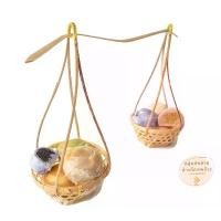 ราคา หาบ หาบเพชร หาบจิ๋ว หาบจิ๋วพร้อมไม้คาน ขนาด 3 นิ้ว ขนาด 5x5x4 cm (1 ชุด มี หาบ 2 ชิ้น ไม้คาน 1 ชิ้น ) เป็นภาชนะเสิร์ฟอาหาร ขนมไทย อาหารฟิวชั่น (1729569197884541903)