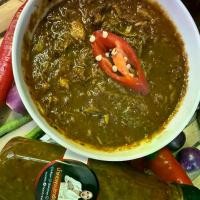 ราคา แกงไตปลาน้ำ หรือ น้ำเคยพร้อมทาน แค่อุ่น หรือเวฟ รับประทานคู่ ไข่เจียว ไข่ต้ม ผักสด (1730792595236096930)