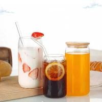 ราคา ถ้วยน้ำแก้วบอโรซิลิเกตสูง, Amazon, ถ้วยโค้ก, ถ้วยเมสัน, พร้อมฝาปิดและฟาง, เหมาะสำหรับกาแฟ, นม, น้ำผลไม้, ถ้วย (1732113200634497874)