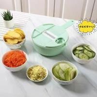 ราคา 【ใหม่!】เครื่องหั่นผักอเนกประสงค์ 12-in-1 หั่นมันฝรั่ง แครอท สลัด พร้อมตะกร้ากรองน้ำ + ที่กันมือ ใช้ง่าย หั่นเนื้อ สไลด์ได้สะดวก #เครื่องหั่นผัก #หั่นมันฝรั่ง #หั่นแครอท #เครื่องห (1731285336112202848)