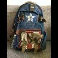 ราคา กระเป๋าเป้ Marvel Avengers 4, กระเป๋าสะพายไหล่คู่, ธีมกัปตันอเมริกา, เหมาะสำหรับนักเรียนและโรงเรียน, สินค้า Marvel (1731656613059659733)